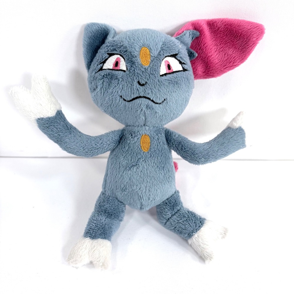 Pokemon Center Sneasel Plush Blue Pink 7 Inch Stuffed Animal Toy